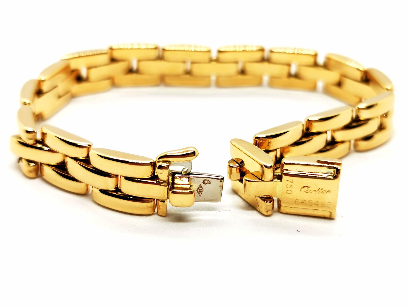 Bracelet Cartier  Or jaune Excellent état - En vente à PARIS, FR