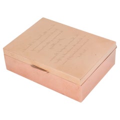 Vintage Rare Maison Cartier Modernist Copper Enigma Box