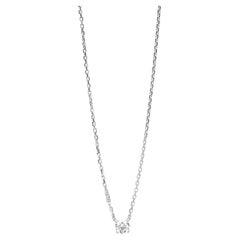 Cartier Brilliant Cut 0.21ct Diamond 18ct White Gold 1895 Necklace