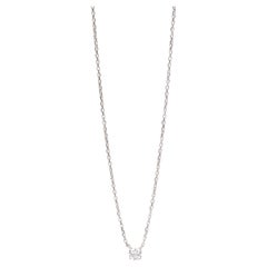 Collier 1895 en or blanc 18ct et diamant taille brillant de Cartier 0,24ct