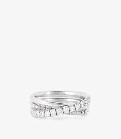 Cartier Brilliant cut Diamond Étincelle Triple Band Ring