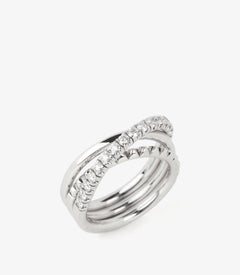 Cartier Brilliant cut Diamond Étincelle Triple Band Ring