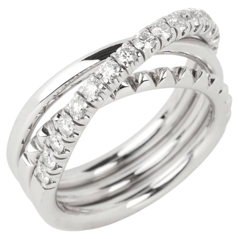 Cartier Brillantschliff Diamant Étincelle Dreibandring im Angebot
