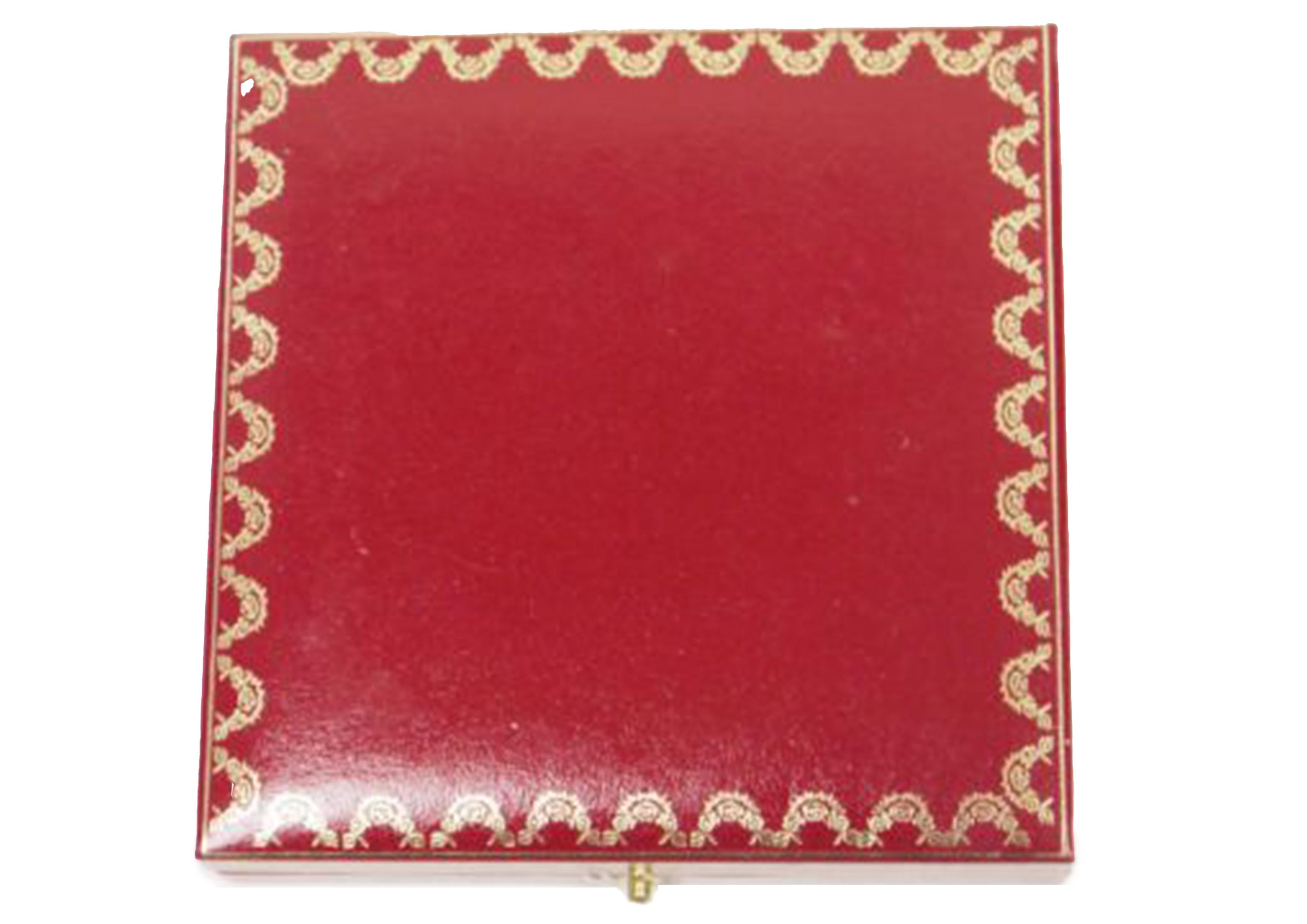 Cartier Brown And Gold Enamel Photo Frame With Semi Precious Cabochons Boxed (20. Jahrhundert) im Angebot