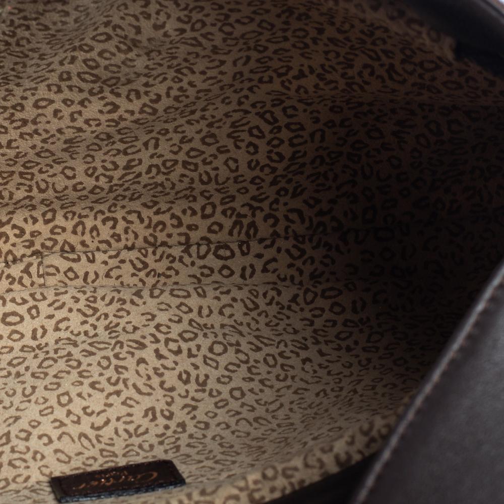 Cartier Brown Calfhair and Leather Small Panthere de Cartier Bag In Fair Condition In Dubai, Al Qouz 2