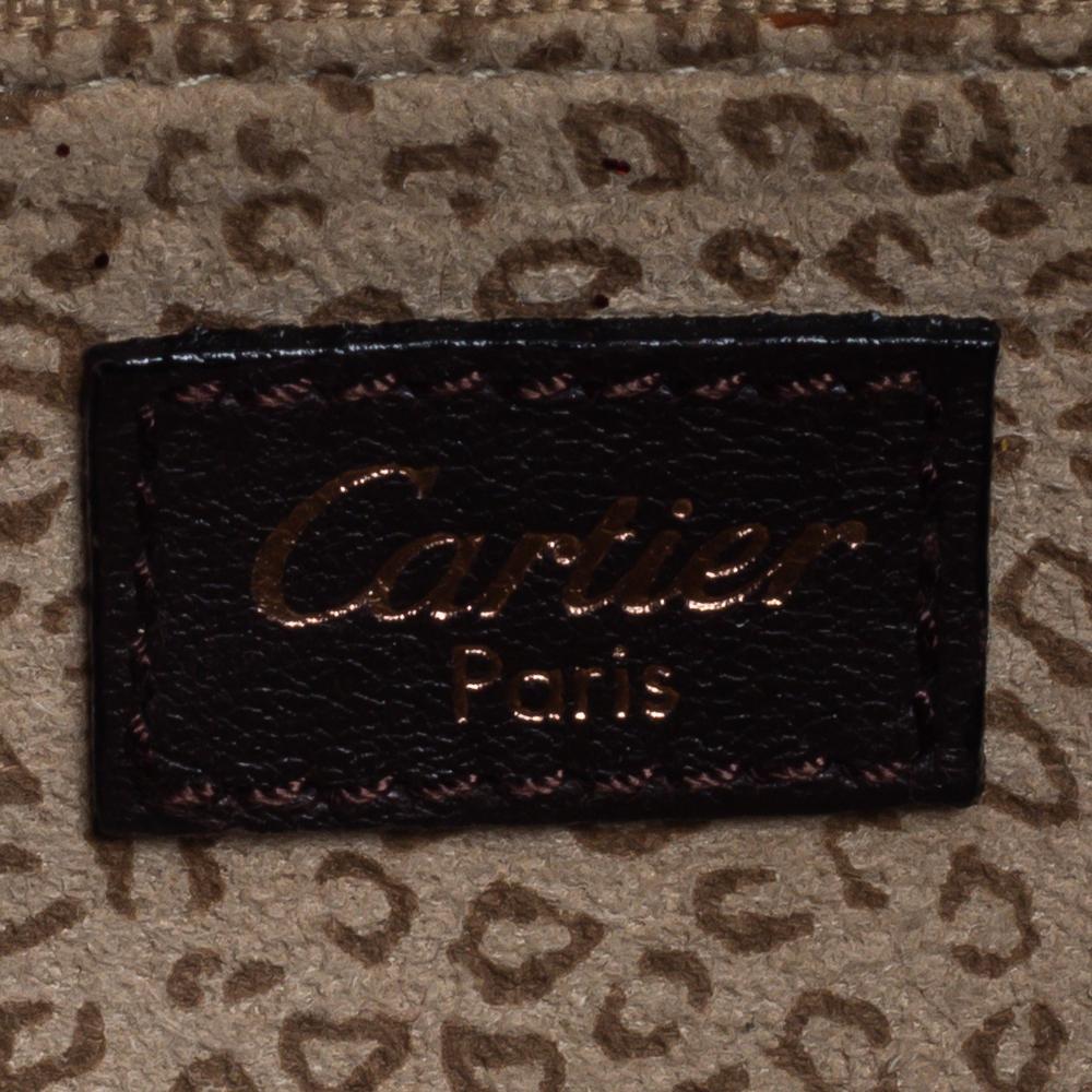 Cartier Brown Calfhair and Leather Small Panthere de Cartier Bag 2