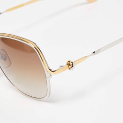 Cartier Brown Gradient CT0089S Trinity de Cartier Quadratische Sonnenbrille