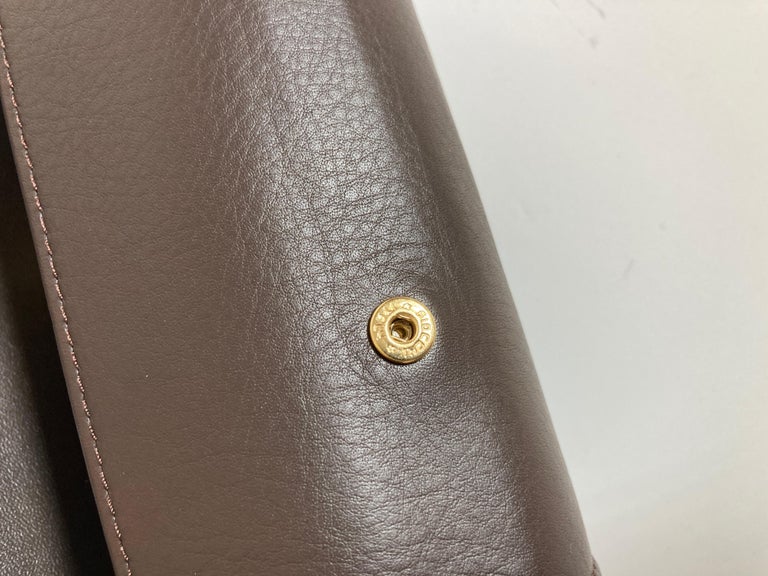 Cartier Brown Leather Gold Hardware Travel Watch Storage Case For Sale