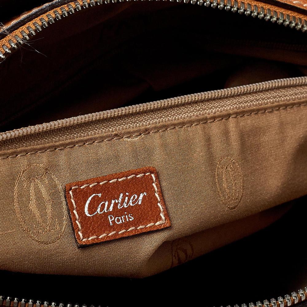 Cartier Brown Leather Marcello de Cartier Satchel 5