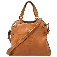 Cartier Brown Leather Marcello de Cartier Satchel