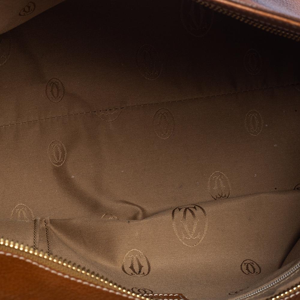 Cartier Brown Leather Medium Marcello de Cartier Bag 6