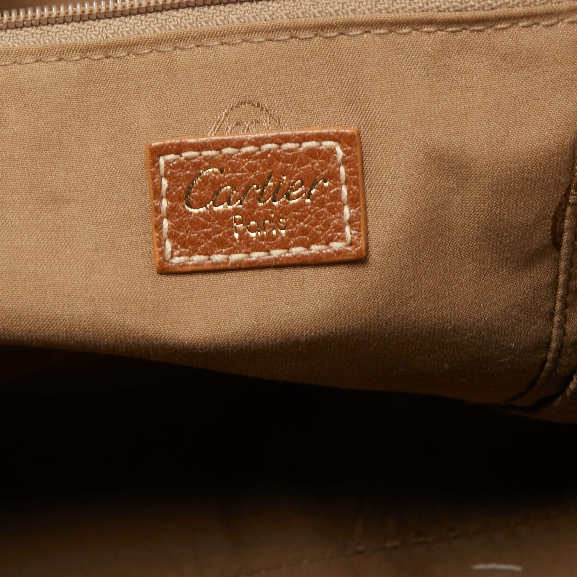 Cartier Brown Leather Medium Marcello de Cartier Bag 5