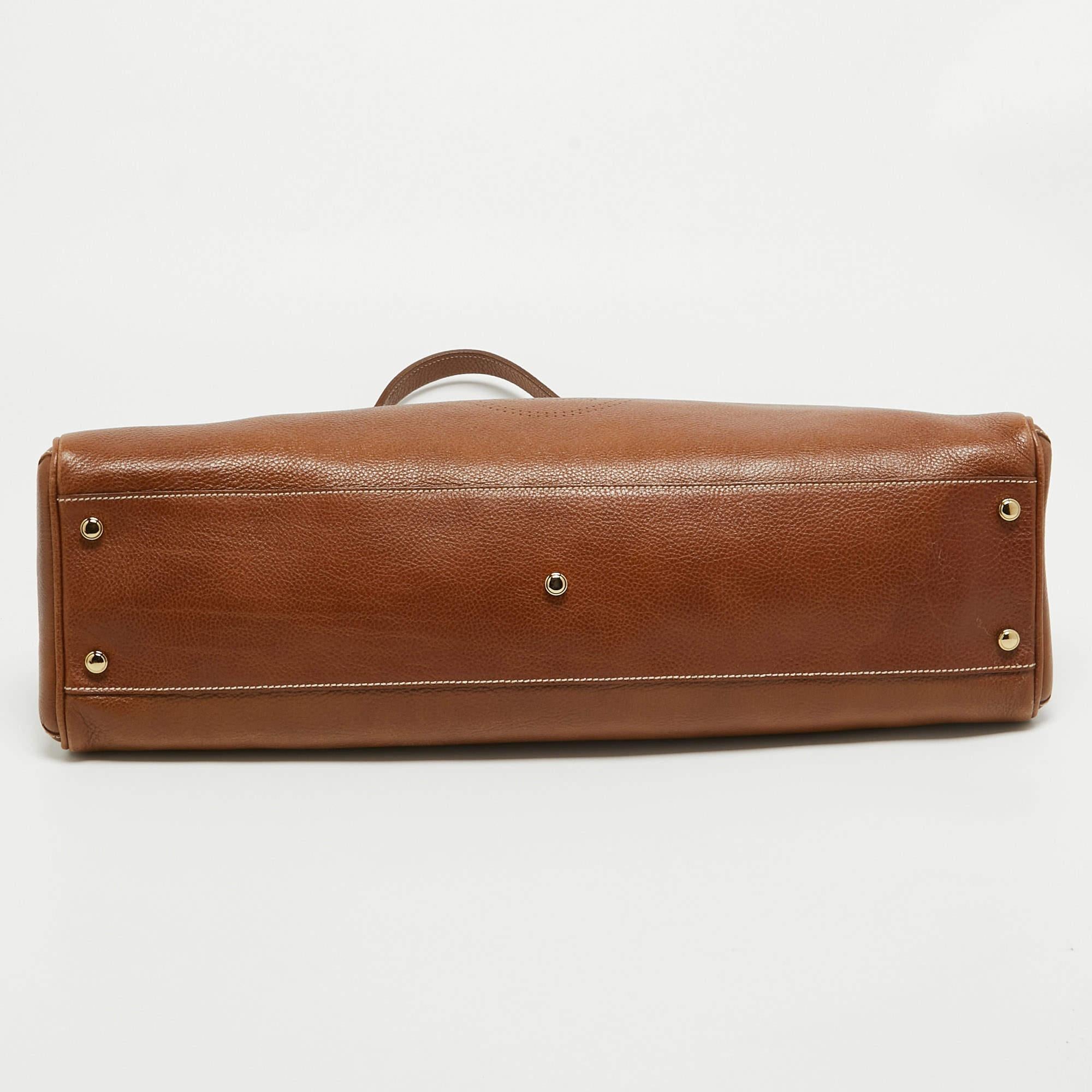 Cartier Brown Leather Medium Marcello de Cartier Bag 1