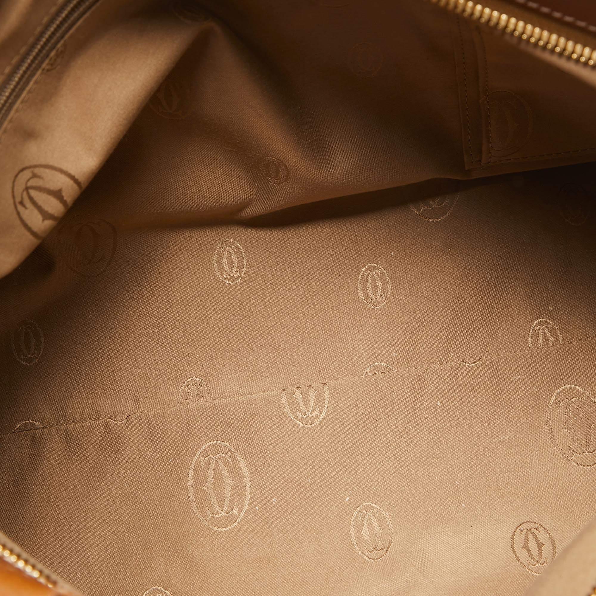 Cartier Brown Leather Medium Marcello de Cartier Bag 2