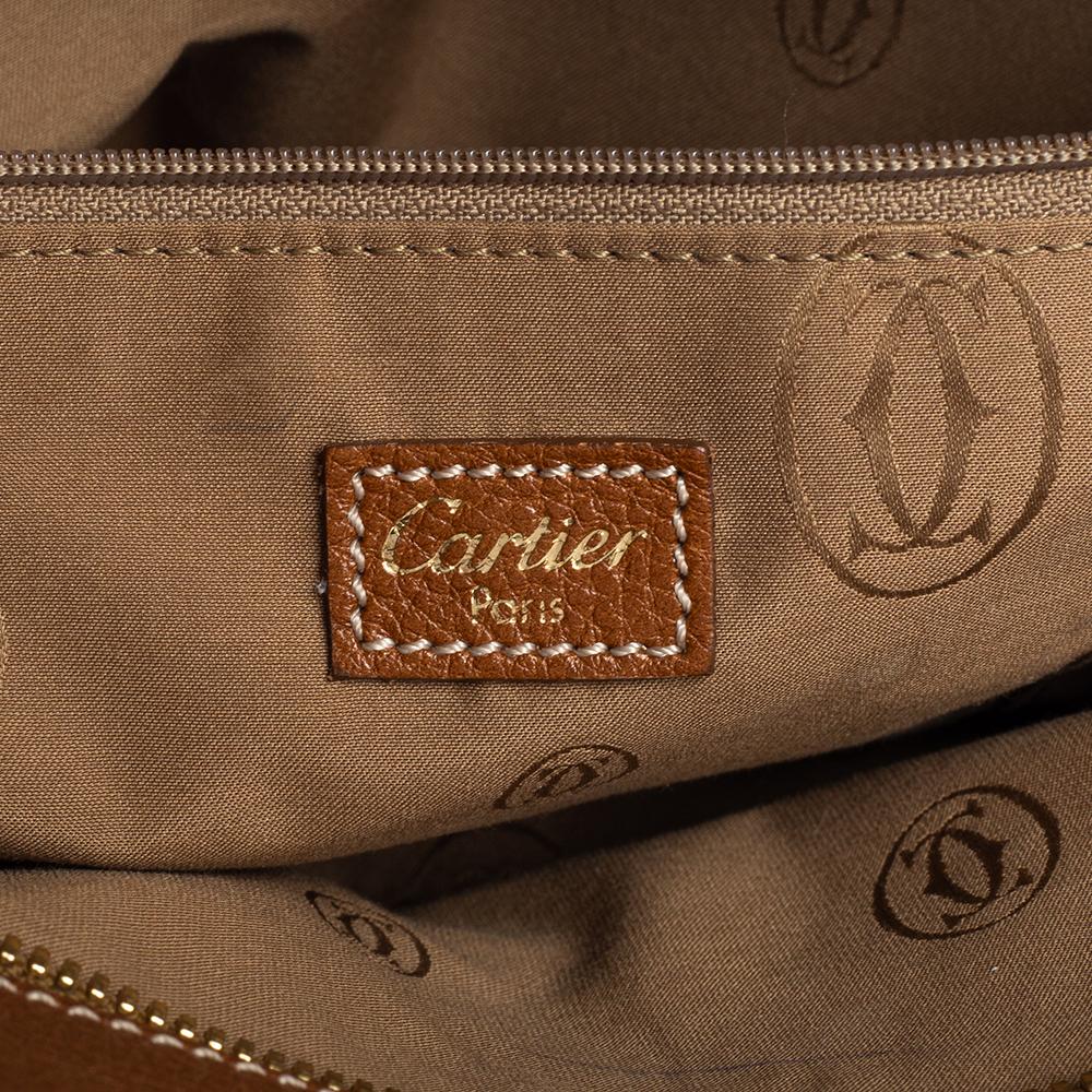 Cartier Brown Leather Medium Marcello de Cartier Bag 3