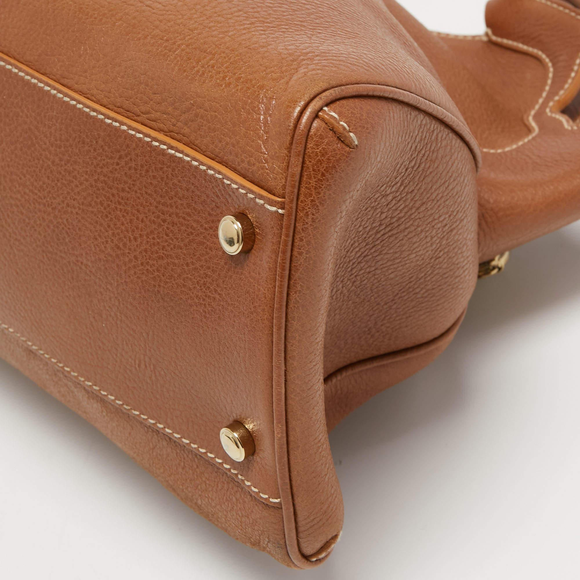 Cartier Brown Leather Medium Marcello de Cartier Bag 3
