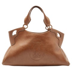 Cartier Brown Leather Medium Marcello de Cartier Bag