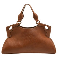 Cartier Brown Leather Medium Marcello de Cartier Bag