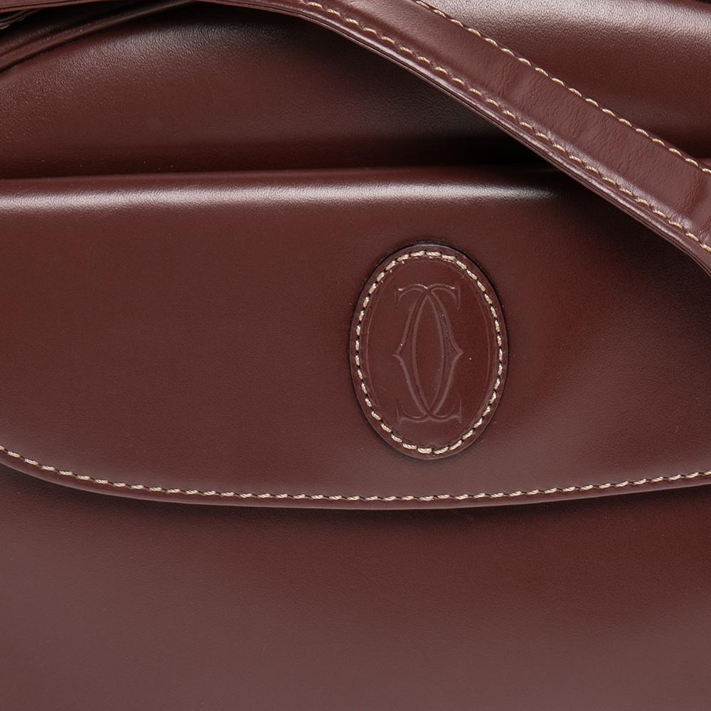 Cartier Braune Must de Cartier Umhängetasche aus Leder 2