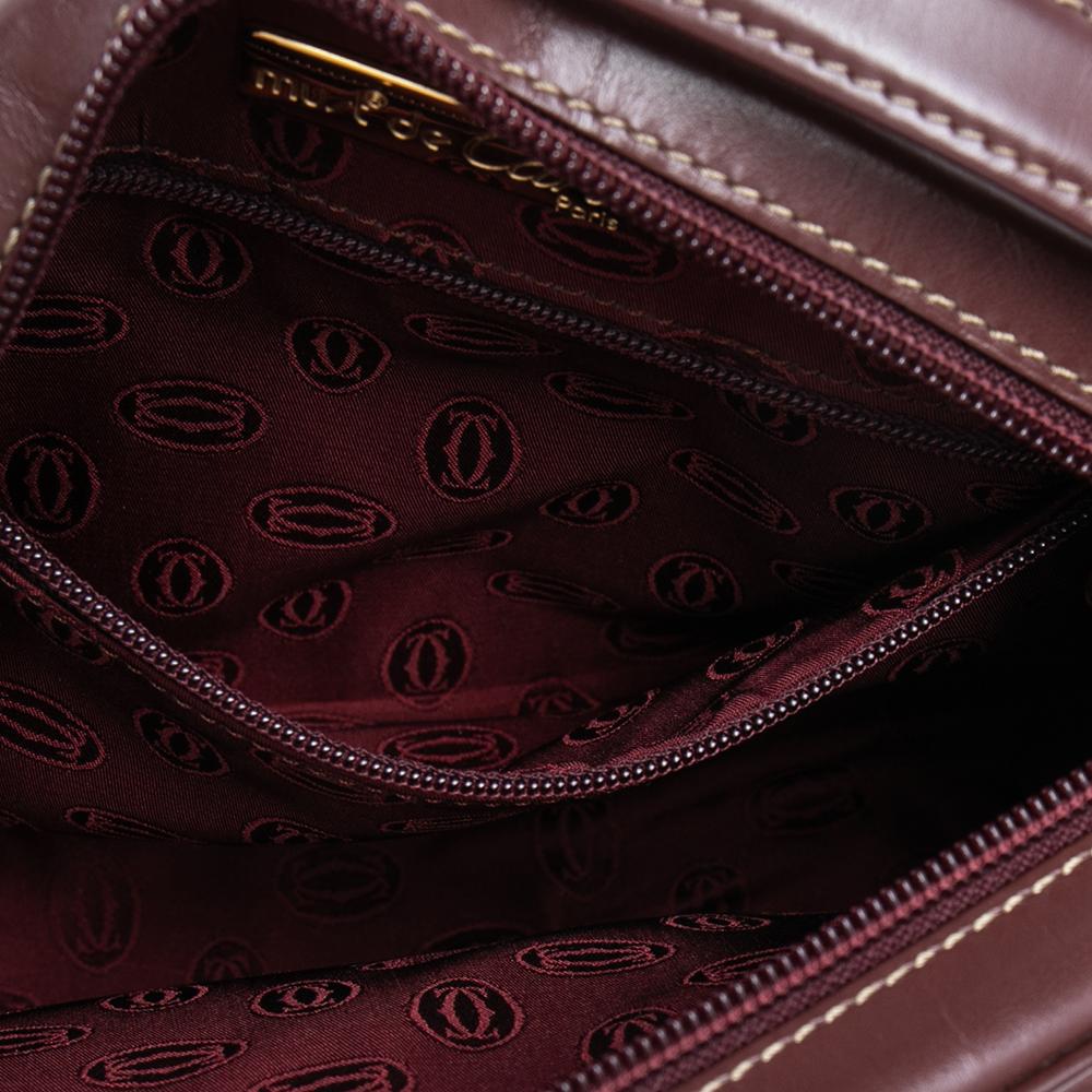 Cartier Brown Leather Must de Cartier Shoulder Bag 4