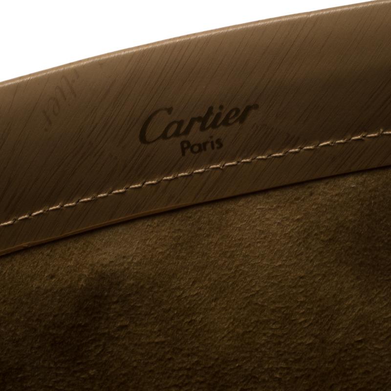 Cartier Brown Leather Trinity Bag 3