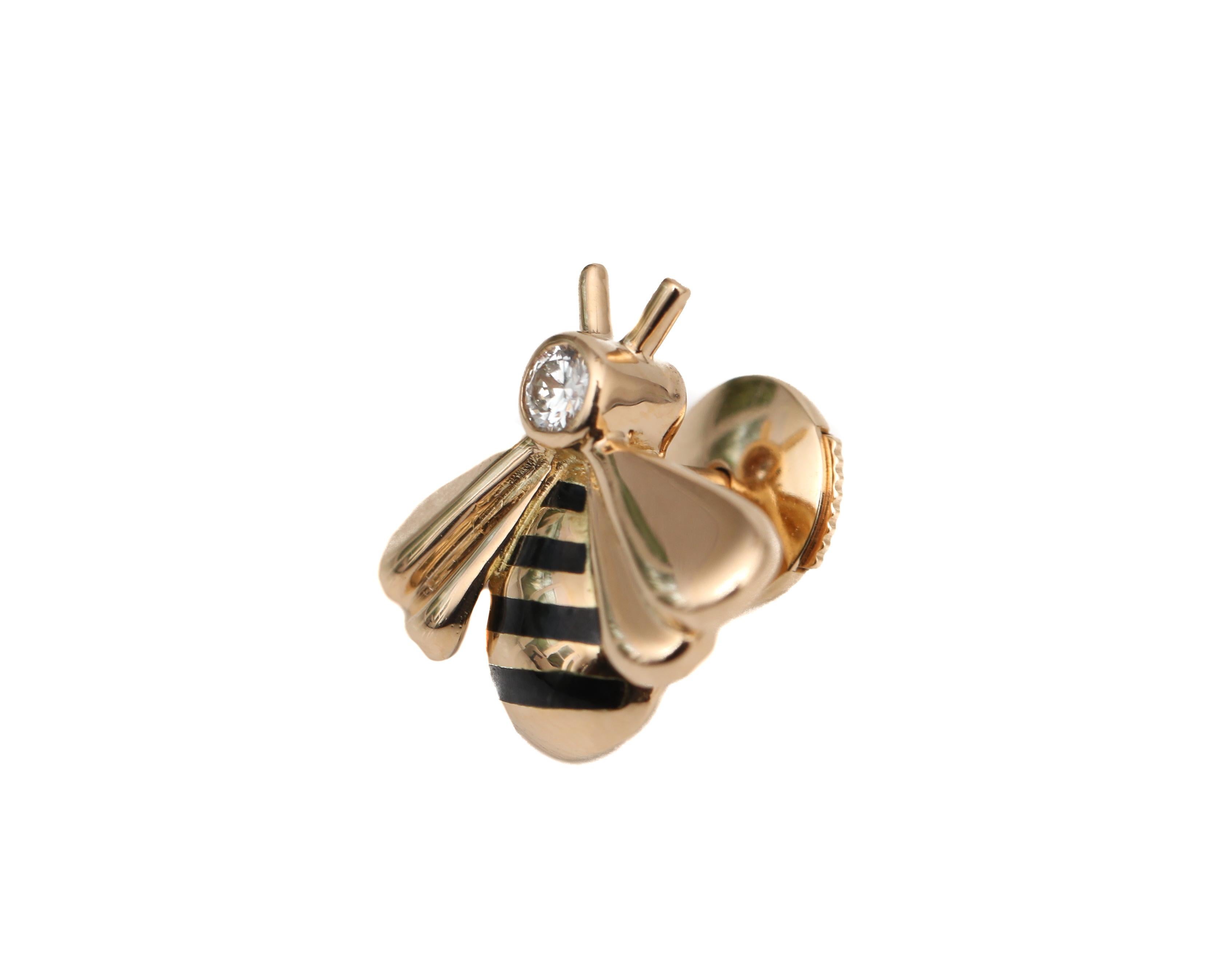 bumble bee tie pin