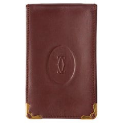 Cartier Burgundy Leather Cigarette Case