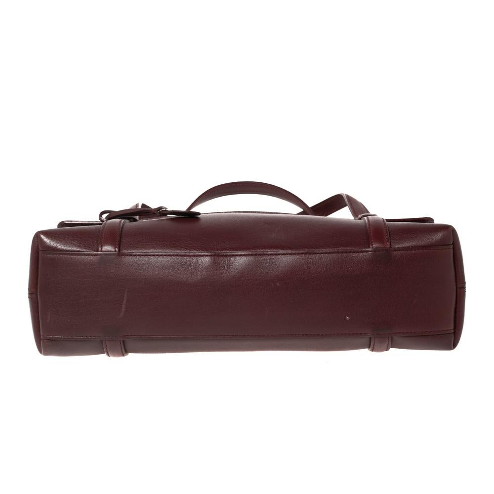 Cartier Burgundy Leather Happy Birthday Cabochon Flap Bag 7