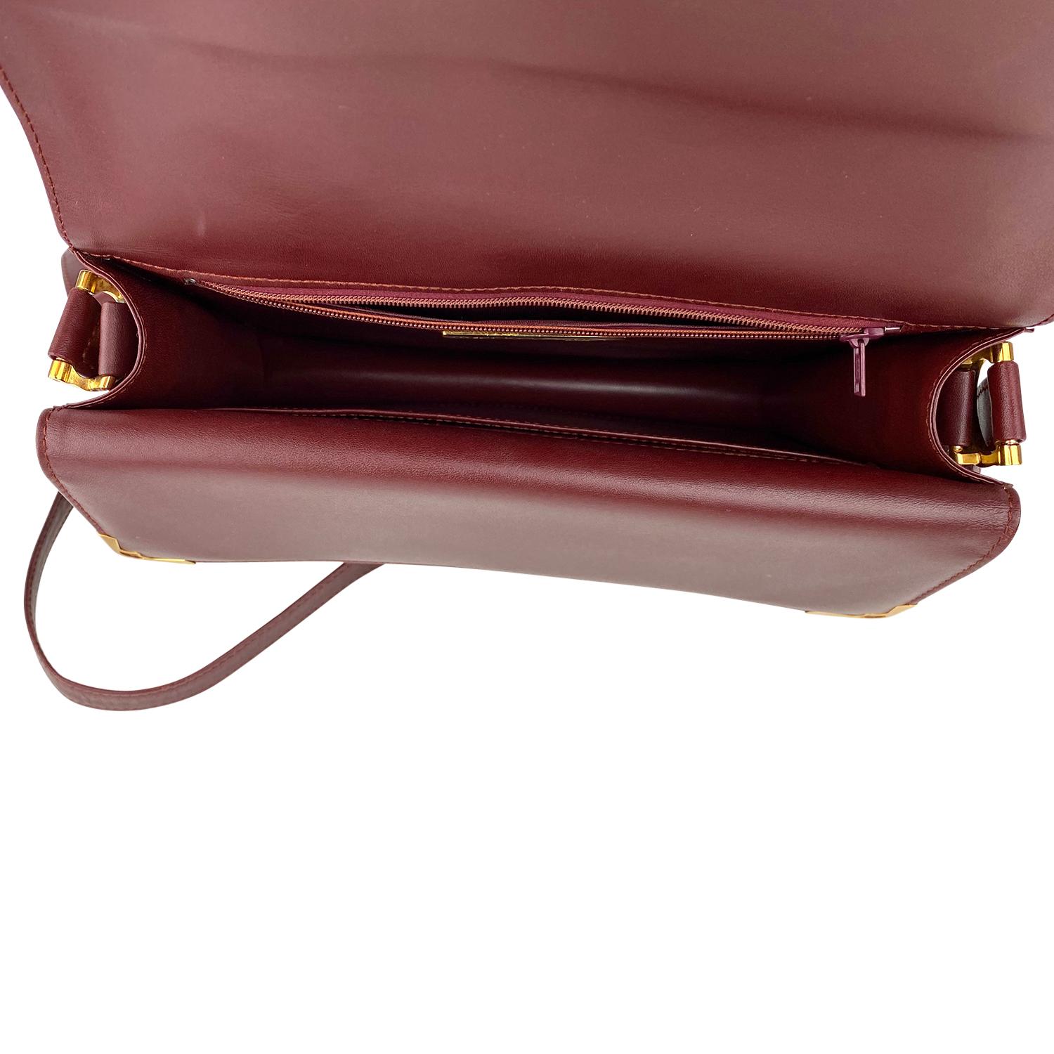 Cartier Burgundy Les Must De Crossbody Bag For Sale 3