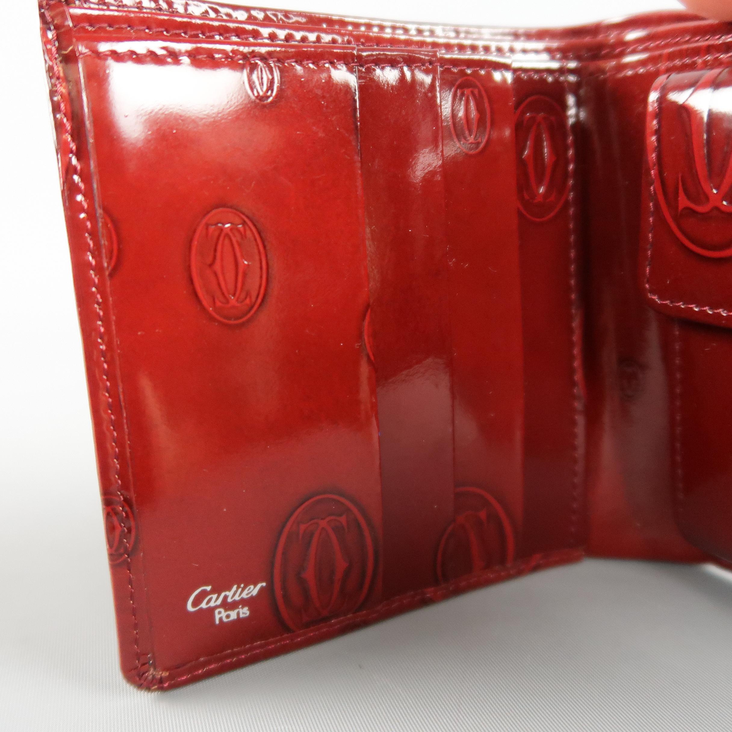 cartier wallet red