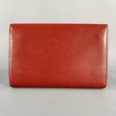 CARTIER Burgundy Logo Leather Wallet