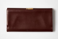 Cartier Burgundy Long Leather Wallet