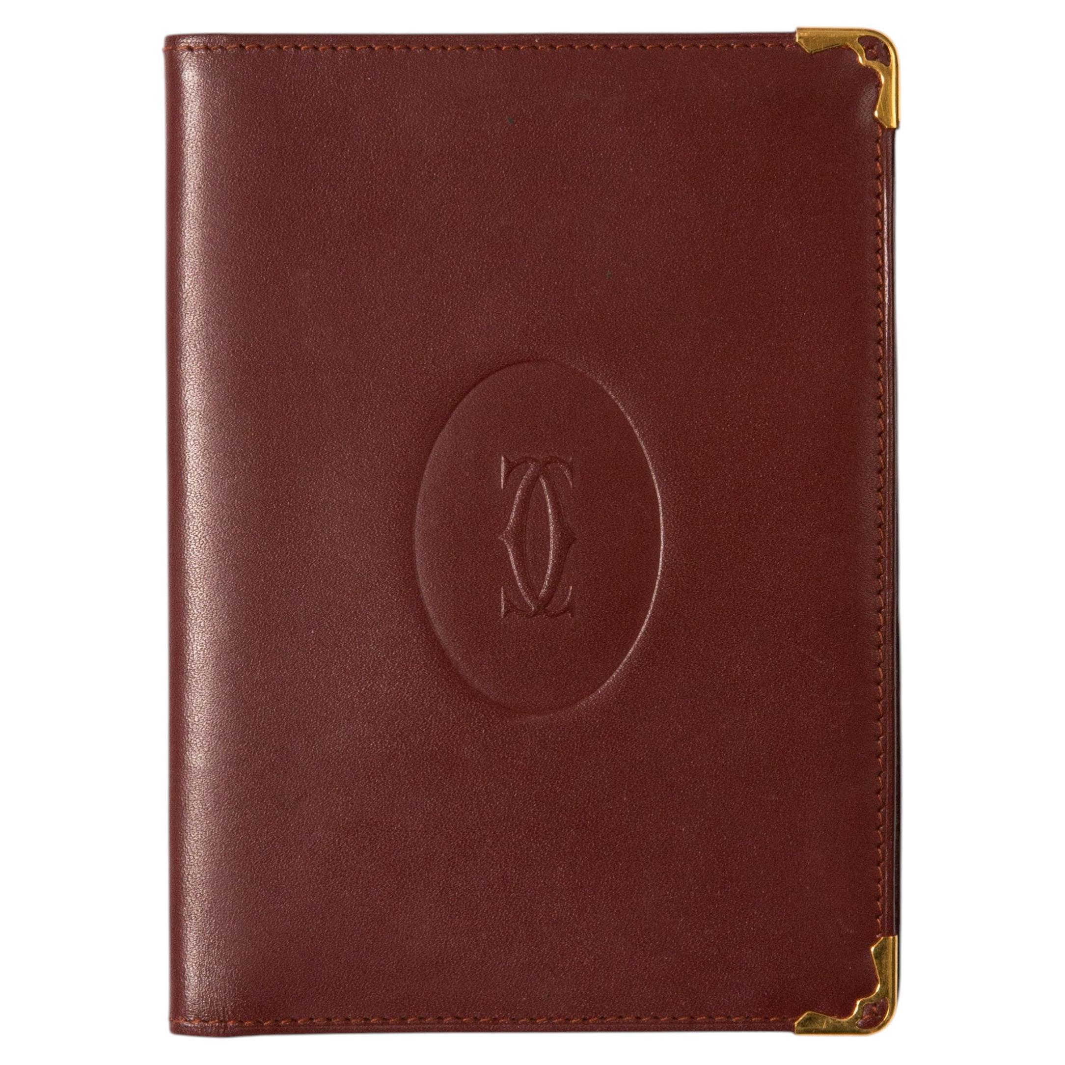Cartier Signature Monogram Textured Coco-Brown and Gold Hardware
