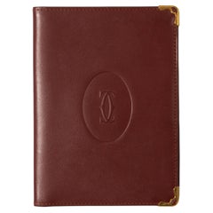 Cartier Burgundy Long Leather Wallet