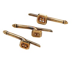 Cartier Button Motif Dress Set in 14 Carat Yellow Gold