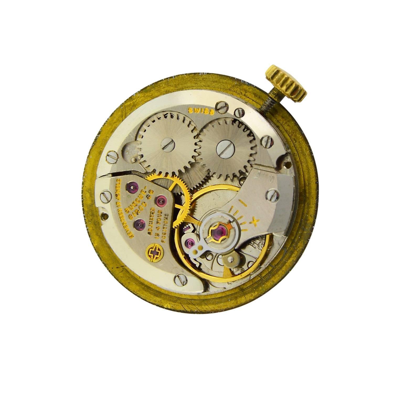 Cartier by Bueche Girod Yellow Gold Enamel Manual Wind Watch, circa 1970s For Sale 9