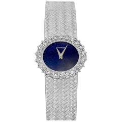 Cartier by Piaget Lapis Lazuli and Diamond Ladies Wristwatch