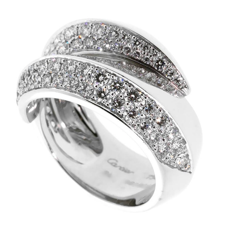 Cartier Bypass Panthere Diamond Ring at 1stDibs | cartier bypass ring