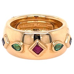 Cartier Byzantine Dome Band Yellow Gold & Gems