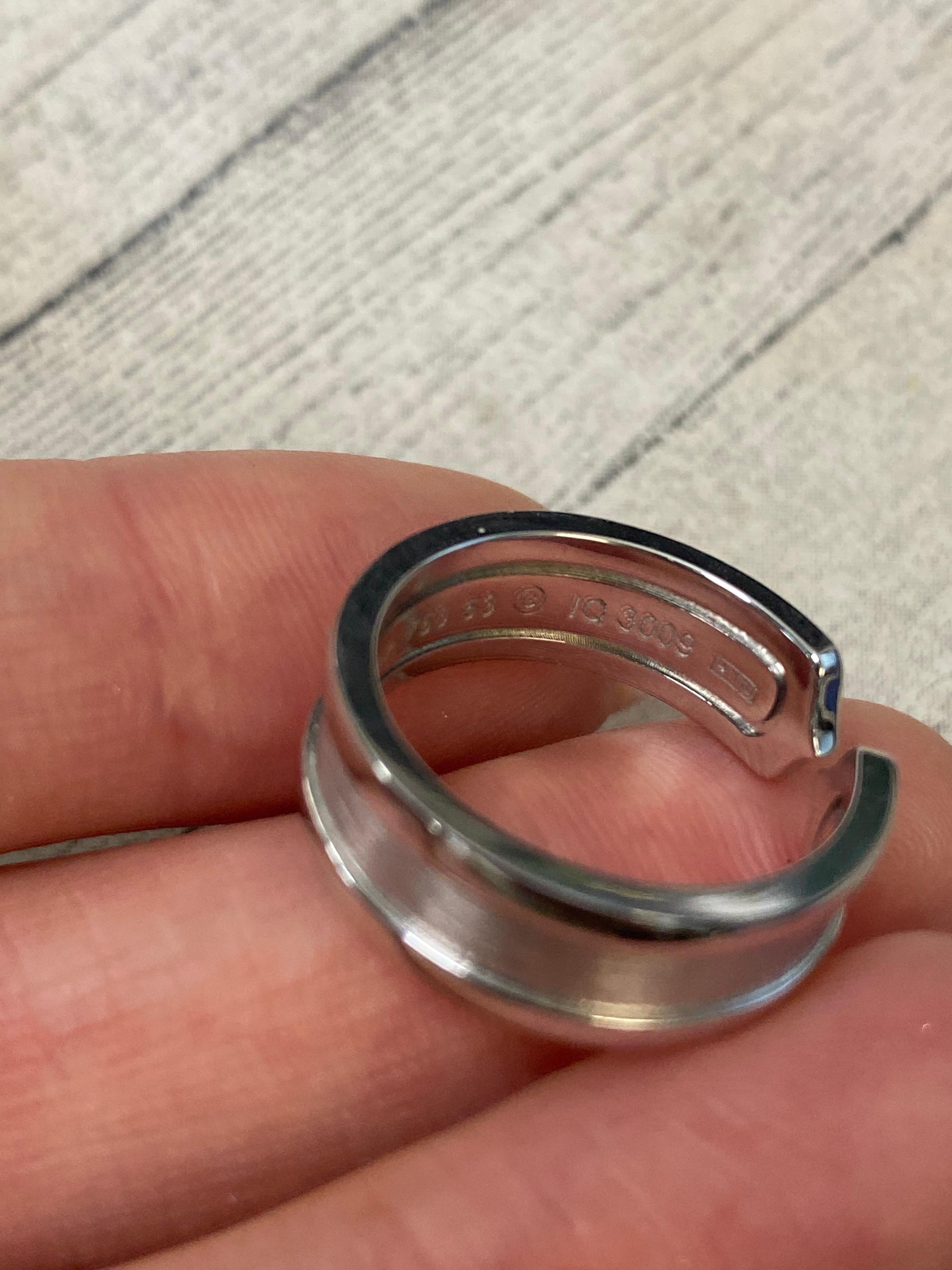 Cartier C Kollektion Ring aus 18 Karat Weigold 6