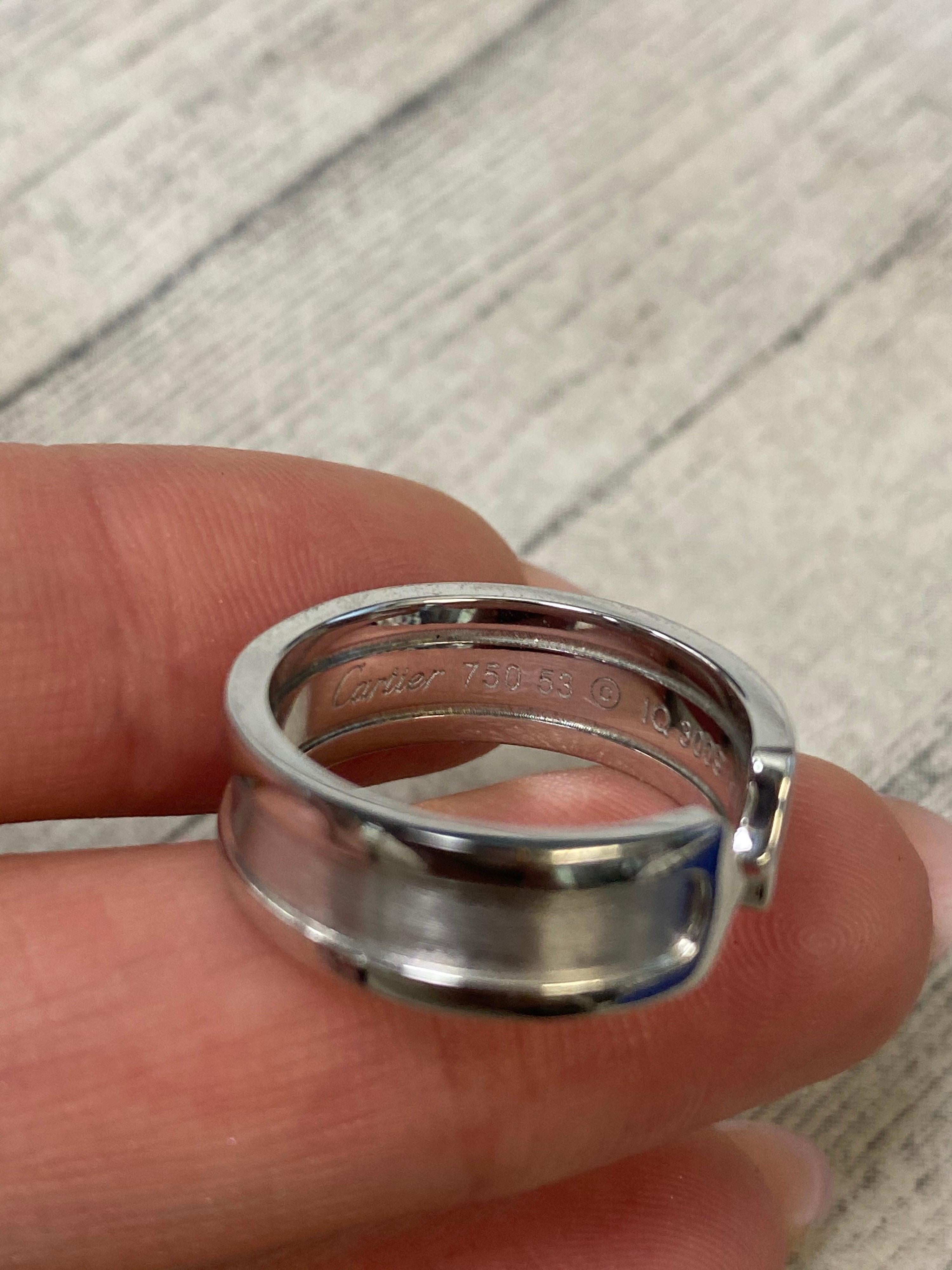 Cartier C Kollektion Ring aus 18 Karat Weigold 4