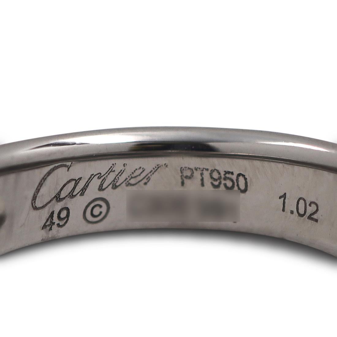 cartier platinum ring price