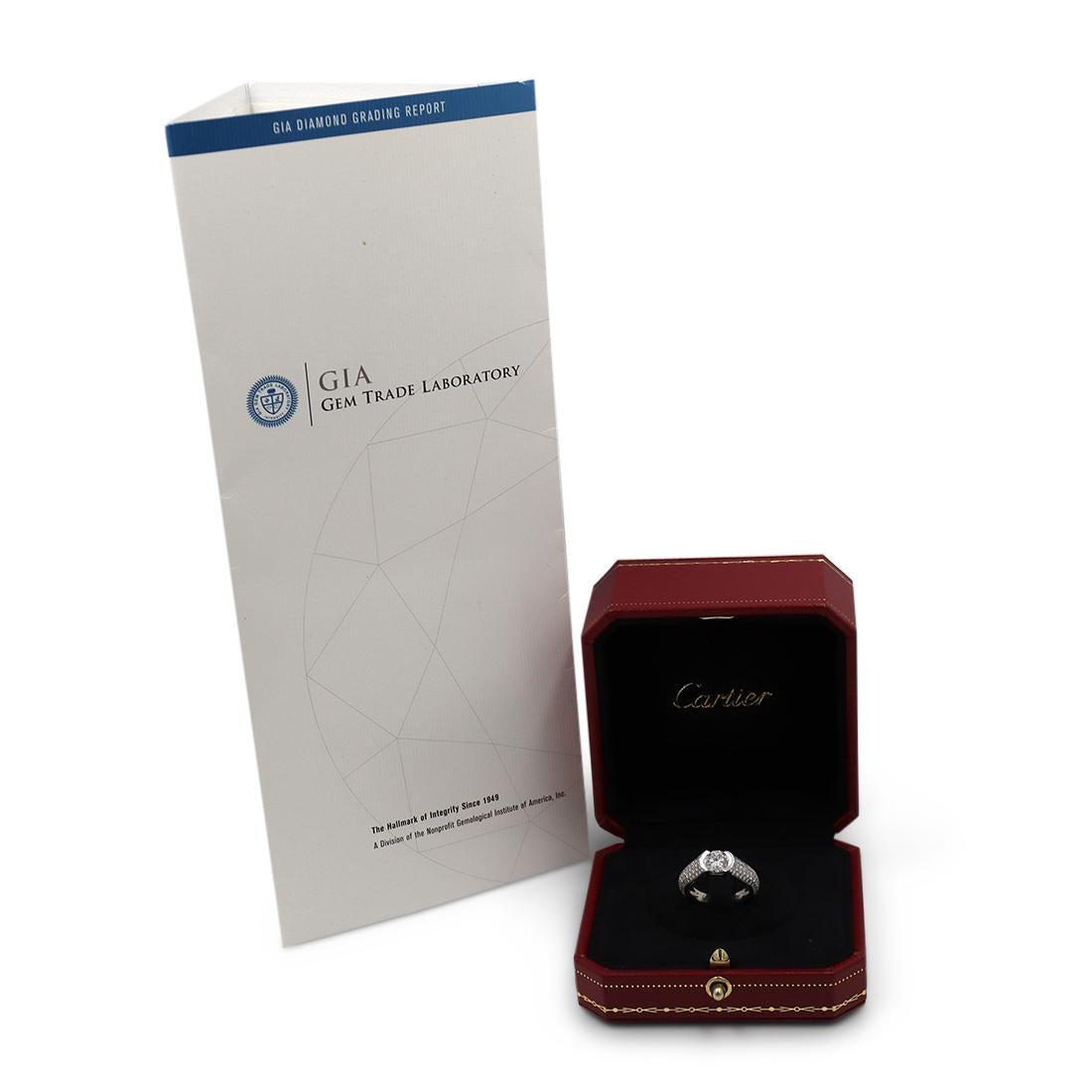 Cartier 'C de Cartier' 1.02ct Diamond Engagement Ring In Excellent Condition In New York, NY