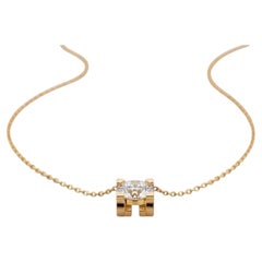 Cartier C de Cartier 1.75 Carat Diamond Necklace 18K Yellow Gold F VVS1