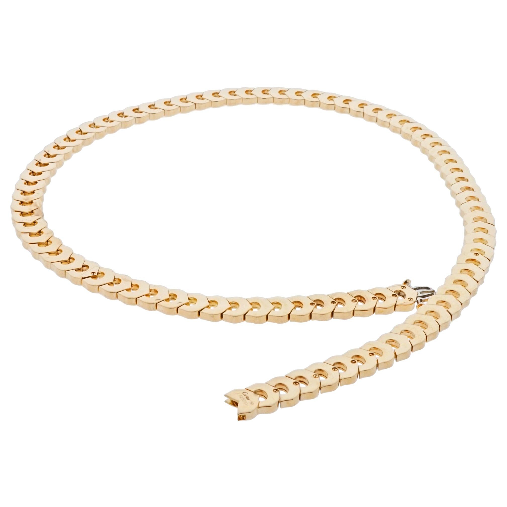 cartier gold necklace