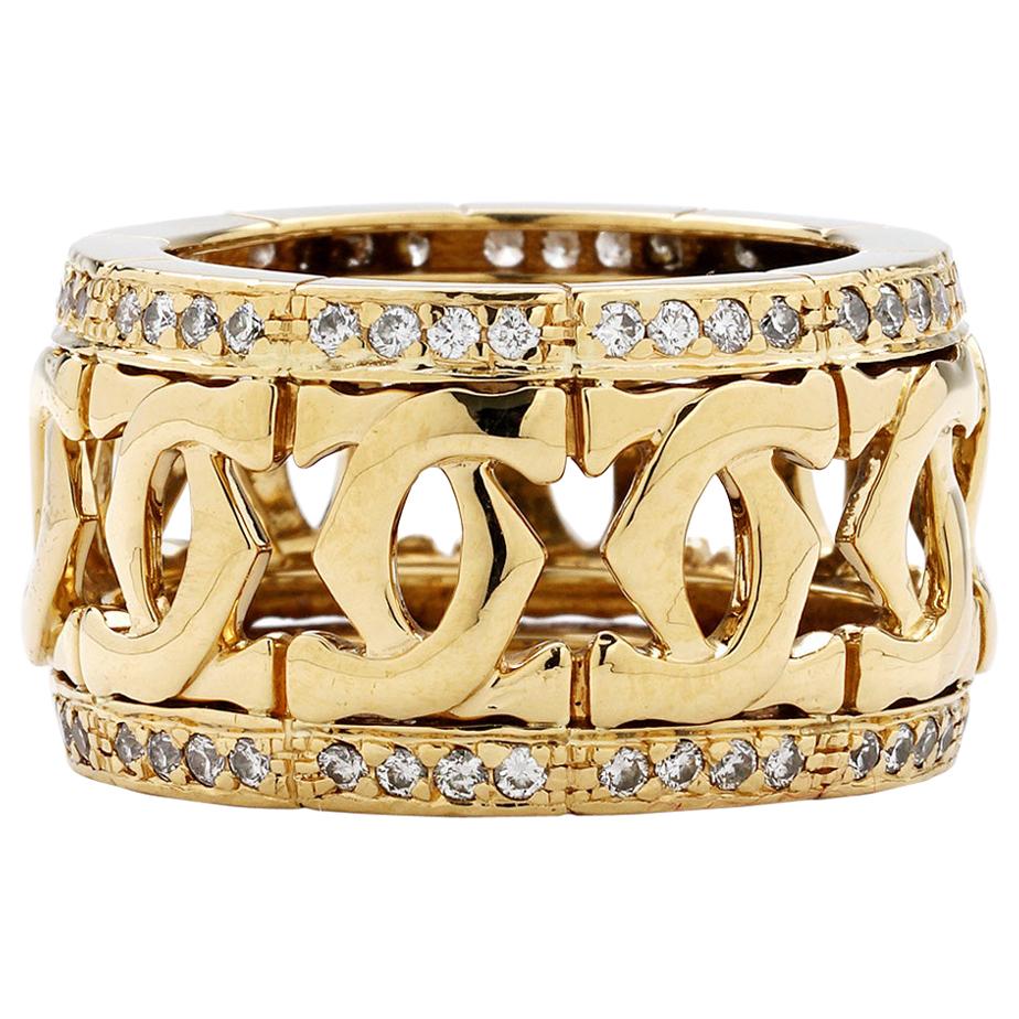 Cartier C De Cartier 18 Karat Yellow Gold with Diamonds