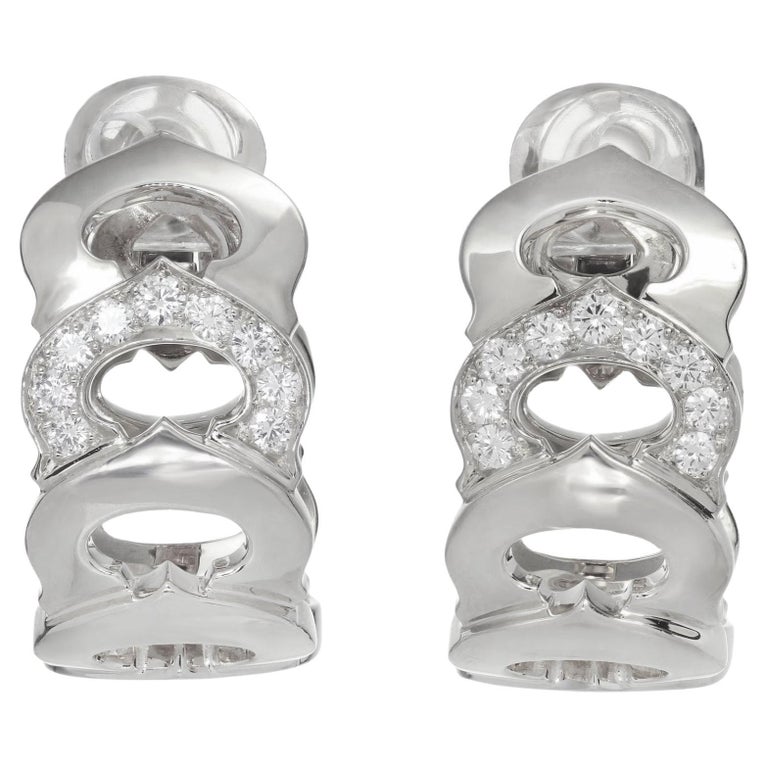 Cartier 'C' de Cartier Ohrringe aus 18 Karat Weißgold mit Diamanten im