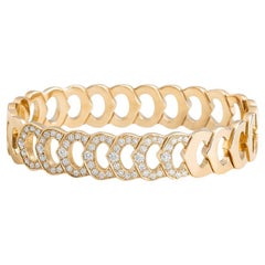 Cartier C de Cartier 18K Yellow and Rose Gold Diamond Link Bracelet