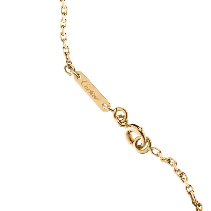 Cartier C De Cartier 18k Yellow Gold Heart Pendant Necklace 1