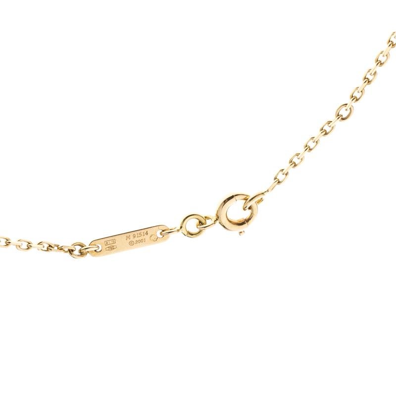 Women's Cartier C De Cartier 18k Yellow Gold Heart Pendant Necklace